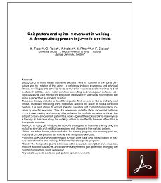 pdf gait pattern spinal movement in walking a therapeutic approach in juvenile scoliosis